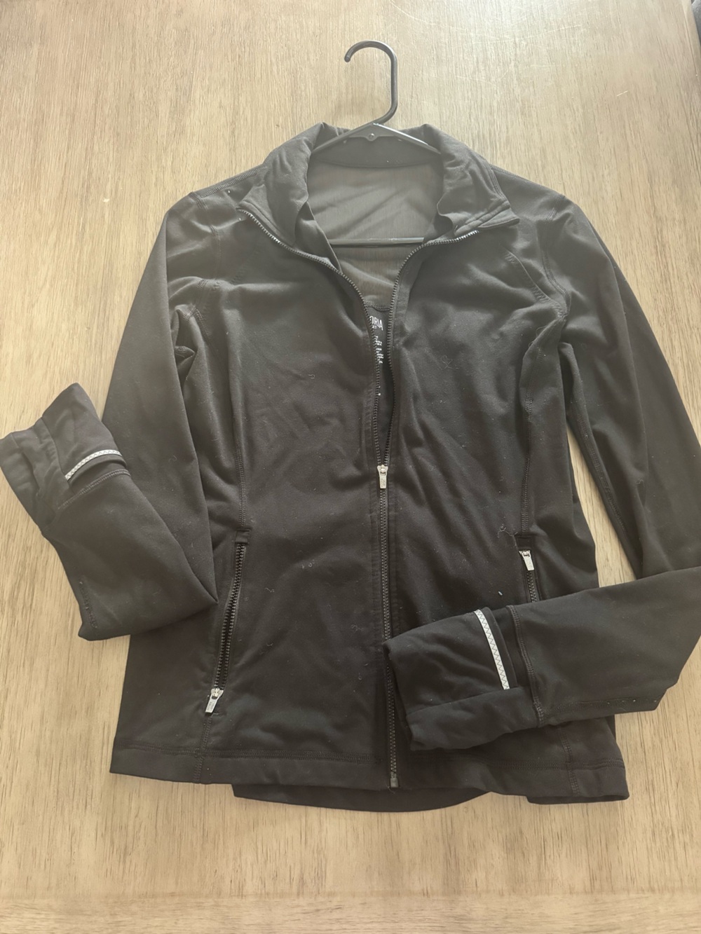 Victoria Sport Black Full Zip Performance Jacket | Women’s Small